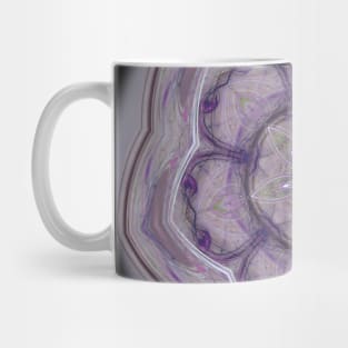 Fractal kaleidoscope flower in purple Mug